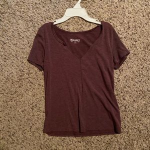 Pink/burgundy shirt